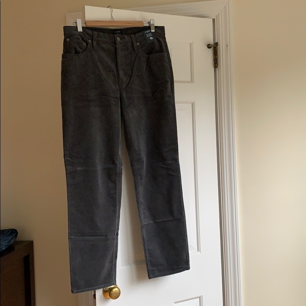 High rise vintage straight corduroys